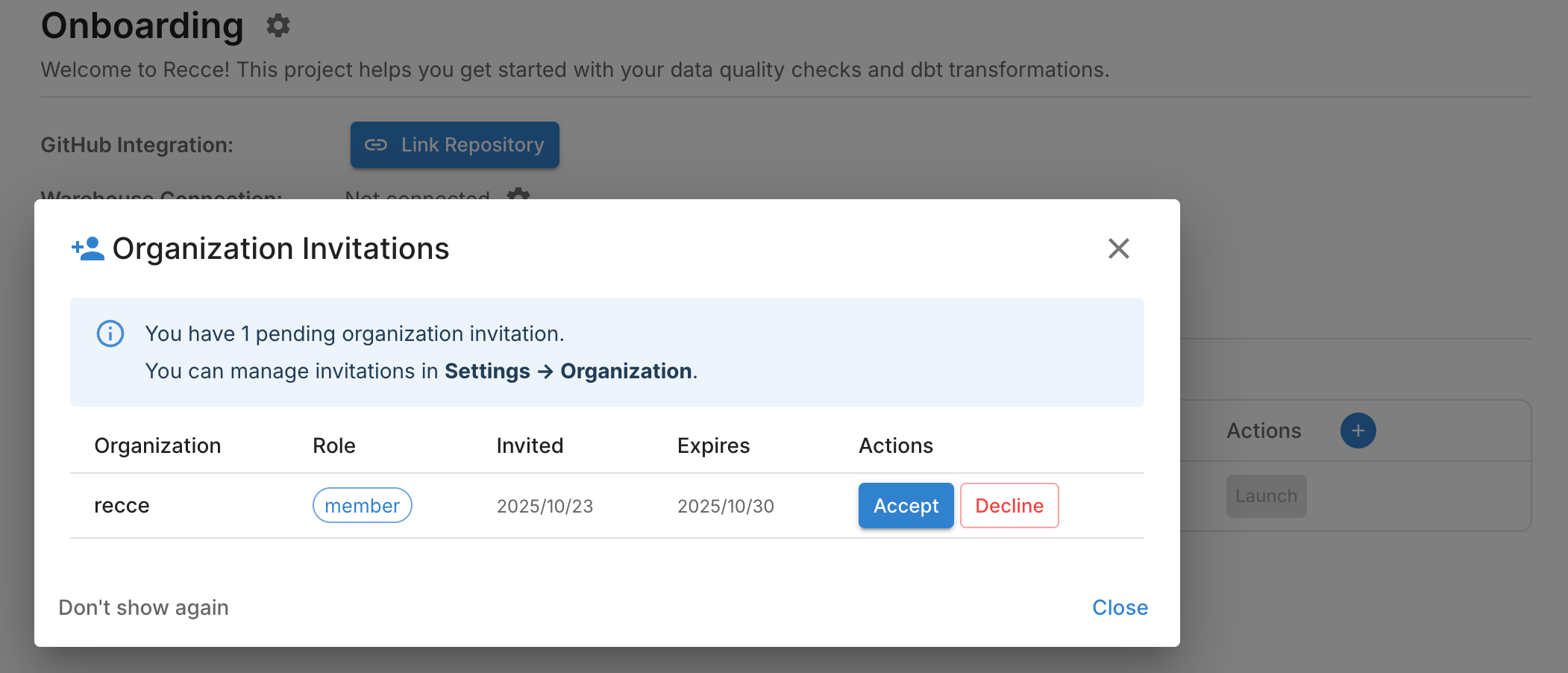 Invitation Notifications
