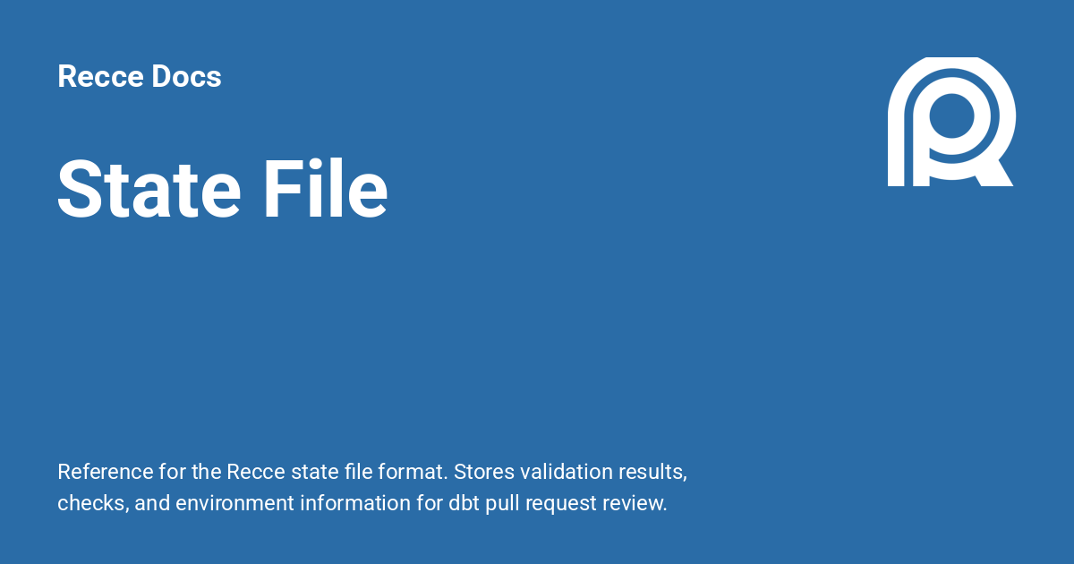 State File - Recce Docs
