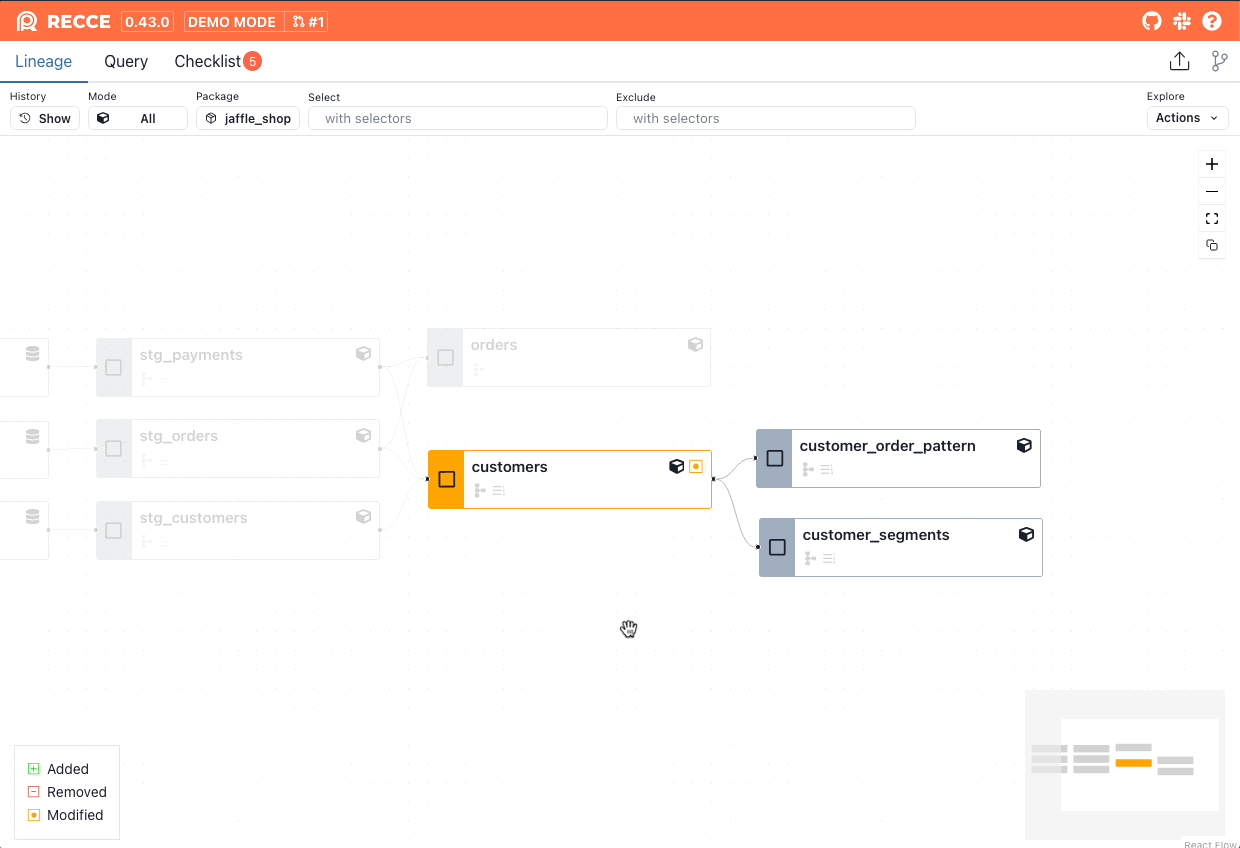 Perform a Value Diff on multiple models